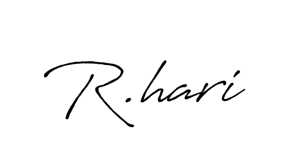 Design your own signature with our free online signature maker. With this signature software, you can create a handwritten (Antro_Vectra_Bolder) signature for name R.hari. R.hari signature style 7 images and pictures png