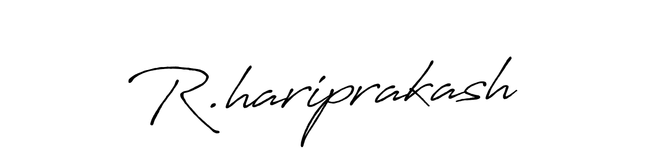 You should practise on your own different ways (Antro_Vectra_Bolder) to write your name (R.hariprakash) in signature. don't let someone else do it for you. R.hariprakash signature style 7 images and pictures png