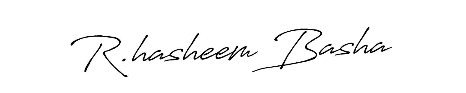 Make a beautiful signature design for name R.hasheem Basha. With this signature (Antro_Vectra_Bolder) style, you can create a handwritten signature for free. R.hasheem Basha signature style 7 images and pictures png