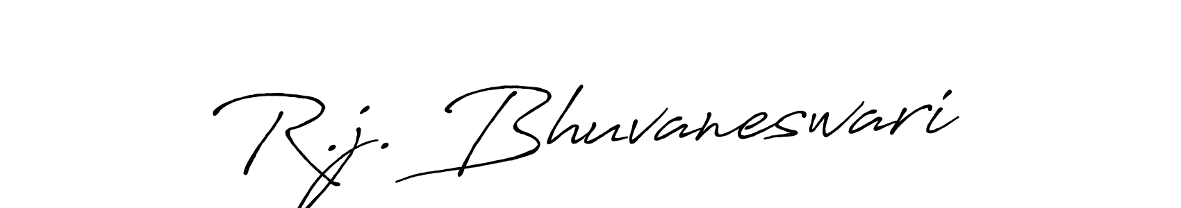 Use a signature maker to create a handwritten signature online. With this signature software, you can design (Antro_Vectra_Bolder) your own signature for name R.j. Bhuvaneswari. R.j. Bhuvaneswari signature style 7 images and pictures png