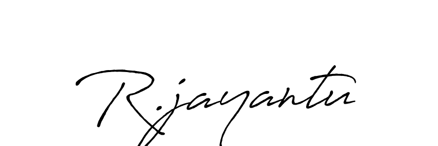 Use a signature maker to create a handwritten signature online. With this signature software, you can design (Antro_Vectra_Bolder) your own signature for name R.jayantu. R.jayantu signature style 7 images and pictures png