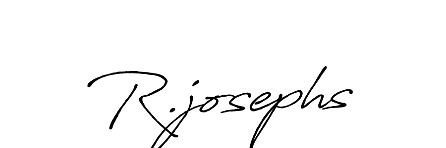 How to make R.josephs name signature. Use Antro_Vectra_Bolder style for creating short signs online. This is the latest handwritten sign. R.josephs signature style 7 images and pictures png