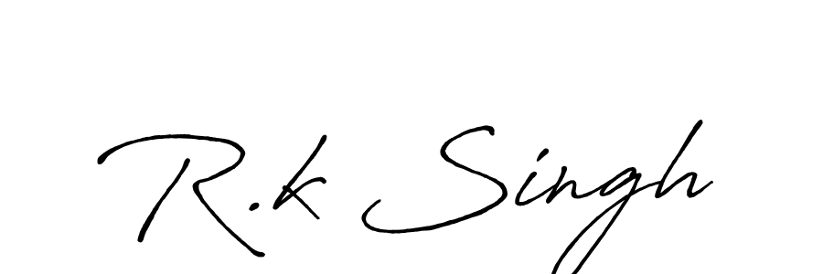 Use a signature maker to create a handwritten signature online. With this signature software, you can design (Antro_Vectra_Bolder) your own signature for name R.k Singh. R.k Singh signature style 7 images and pictures png