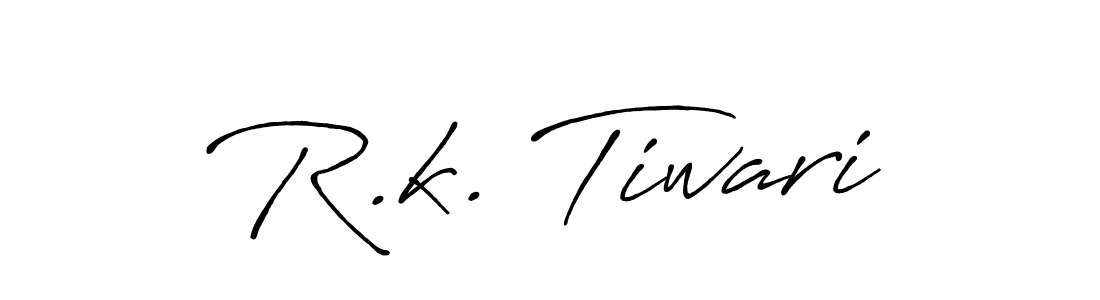 R.k. Tiwari stylish signature style. Best Handwritten Sign (Antro_Vectra_Bolder) for my name. Handwritten Signature Collection Ideas for my name R.k. Tiwari. R.k. Tiwari signature style 7 images and pictures png