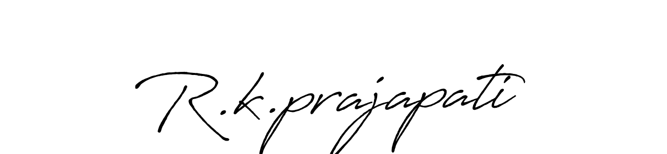 Design your own signature with our free online signature maker. With this signature software, you can create a handwritten (Antro_Vectra_Bolder) signature for name R.k.prajapati. R.k.prajapati signature style 7 images and pictures png