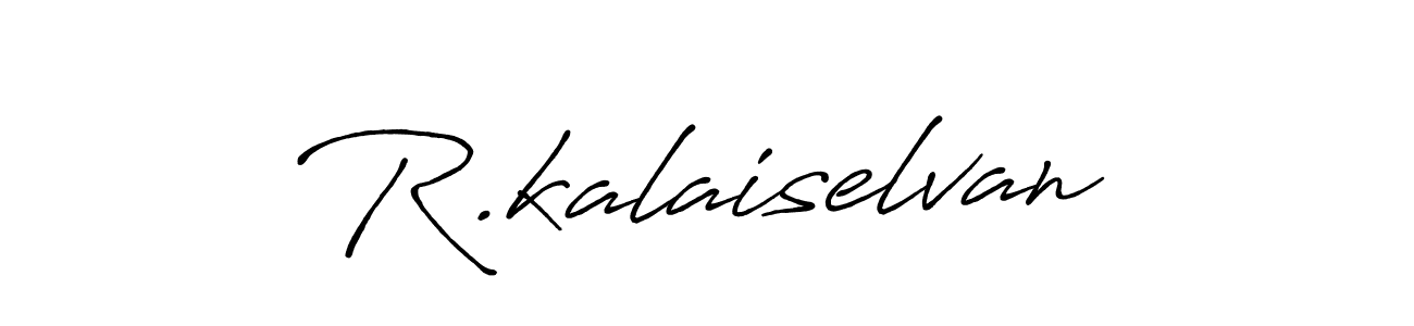 Create a beautiful signature design for name R.kalaiselvan. With this signature (Antro_Vectra_Bolder) fonts, you can make a handwritten signature for free. R.kalaiselvan signature style 7 images and pictures png
