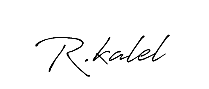 The best way (Antro_Vectra_Bolder) to make a short signature is to pick only two or three words in your name. The name R.kalel include a total of six letters. For converting this name. R.kalel signature style 7 images and pictures png