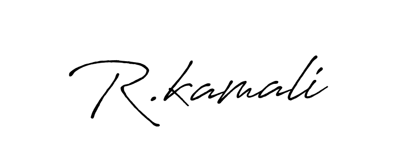 You should practise on your own different ways (Antro_Vectra_Bolder) to write your name (R.kamali) in signature. don't let someone else do it for you. R.kamali signature style 7 images and pictures png