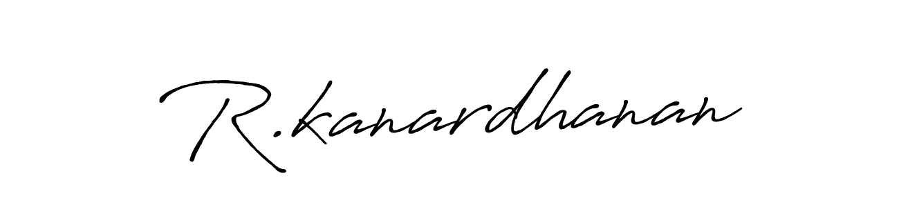 Create a beautiful signature design for name R.kanardhanan. With this signature (Antro_Vectra_Bolder) fonts, you can make a handwritten signature for free. R.kanardhanan signature style 7 images and pictures png