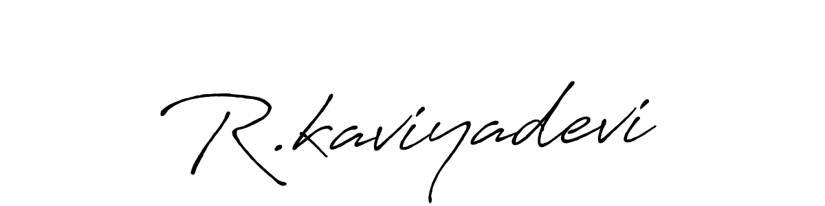 Create a beautiful signature design for name R.kaviyadevi. With this signature (Antro_Vectra_Bolder) fonts, you can make a handwritten signature for free. R.kaviyadevi signature style 7 images and pictures png