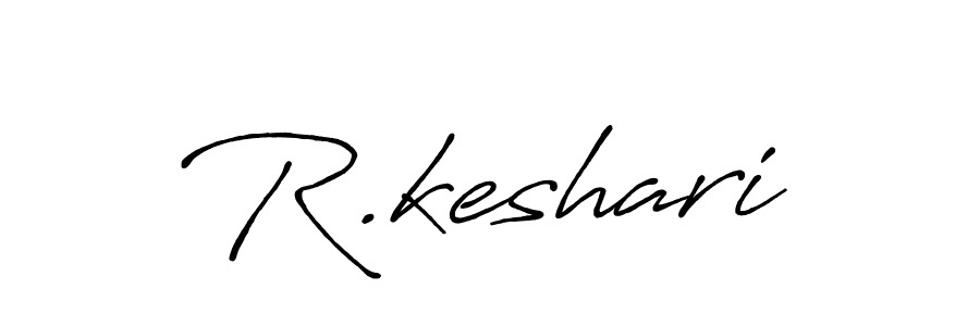 Use a signature maker to create a handwritten signature online. With this signature software, you can design (Antro_Vectra_Bolder) your own signature for name R.keshari. R.keshari signature style 7 images and pictures png