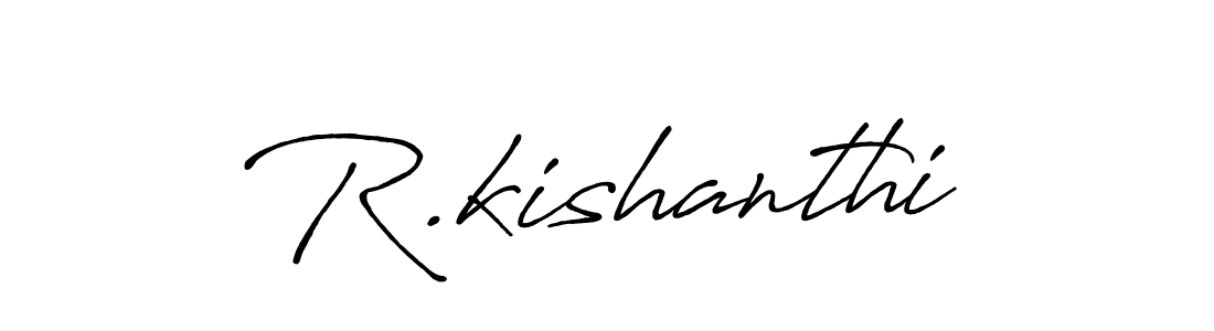 if you are searching for the best signature style for your name R.kishanthi. so please give up your signature search. here we have designed multiple signature styles  using Antro_Vectra_Bolder. R.kishanthi signature style 7 images and pictures png