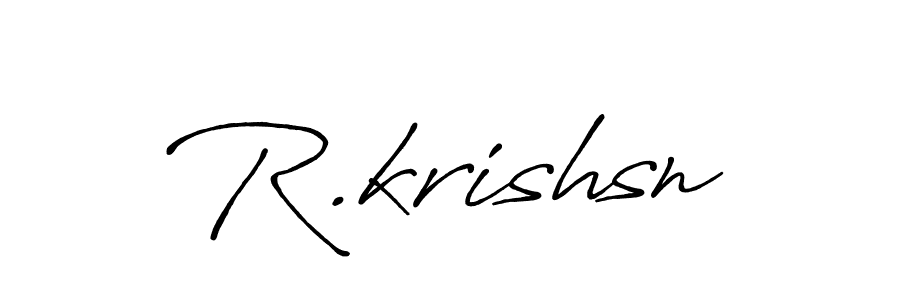 Antro_Vectra_Bolder is a professional signature style that is perfect for those who want to add a touch of class to their signature. It is also a great choice for those who want to make their signature more unique. Get R.krishsn name to fancy signature for free. R.krishsn signature style 7 images and pictures png