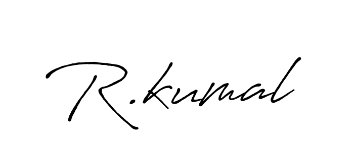 Also You can easily find your signature by using the search form. We will create R.kumal name handwritten signature images for you free of cost using Antro_Vectra_Bolder sign style. R.kumal signature style 7 images and pictures png