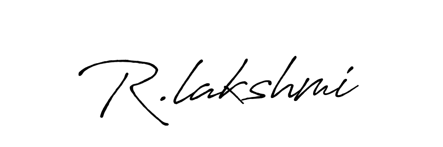 Make a beautiful signature design for name R.lakshmi. With this signature (Antro_Vectra_Bolder) style, you can create a handwritten signature for free. R.lakshmi signature style 7 images and pictures png