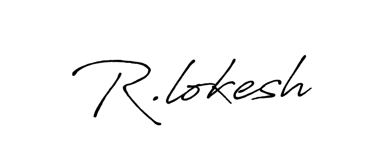 Also You can easily find your signature by using the search form. We will create R.lokesh name handwritten signature images for you free of cost using Antro_Vectra_Bolder sign style. R.lokesh signature style 7 images and pictures png