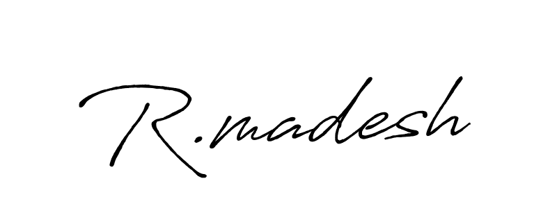 Also You can easily find your signature by using the search form. We will create R.madesh name handwritten signature images for you free of cost using Antro_Vectra_Bolder sign style. R.madesh signature style 7 images and pictures png