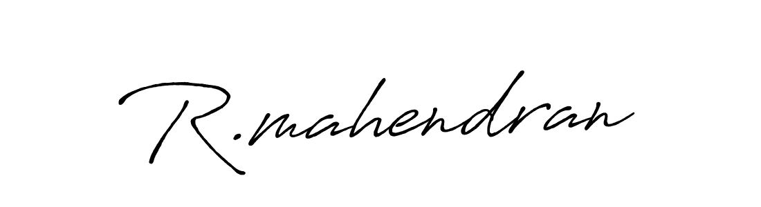 Design your own signature with our free online signature maker. With this signature software, you can create a handwritten (Antro_Vectra_Bolder) signature for name R.mahendran. R.mahendran signature style 7 images and pictures png