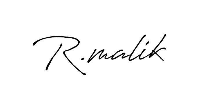 How to make R.malik signature? Antro_Vectra_Bolder is a professional autograph style. Create handwritten signature for R.malik name. R.malik signature style 7 images and pictures png