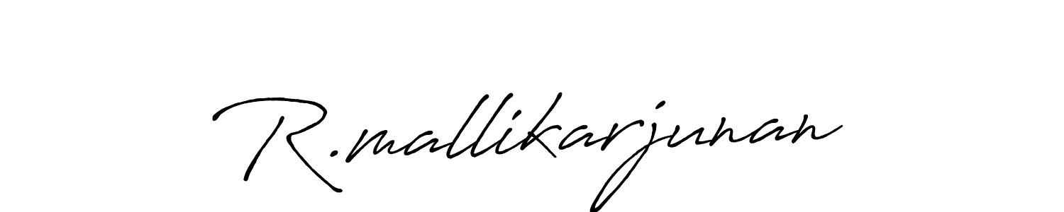 Also we have R.mallikarjunan name is the best signature style. Create professional handwritten signature collection using Antro_Vectra_Bolder autograph style. R.mallikarjunan signature style 7 images and pictures png