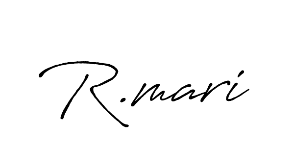 Create a beautiful signature design for name R.mari. With this signature (Antro_Vectra_Bolder) fonts, you can make a handwritten signature for free. R.mari signature style 7 images and pictures png