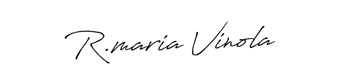 It looks lik you need a new signature style for name R.maria Vinola. Design unique handwritten (Antro_Vectra_Bolder) signature with our free signature maker in just a few clicks. R.maria Vinola signature style 7 images and pictures png