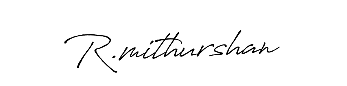 This is the best signature style for the R.mithurshan name. Also you like these signature font (Antro_Vectra_Bolder). Mix name signature. R.mithurshan signature style 7 images and pictures png