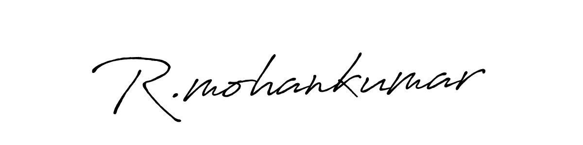 Also we have R.mohankumar name is the best signature style. Create professional handwritten signature collection using Antro_Vectra_Bolder autograph style. R.mohankumar signature style 7 images and pictures png