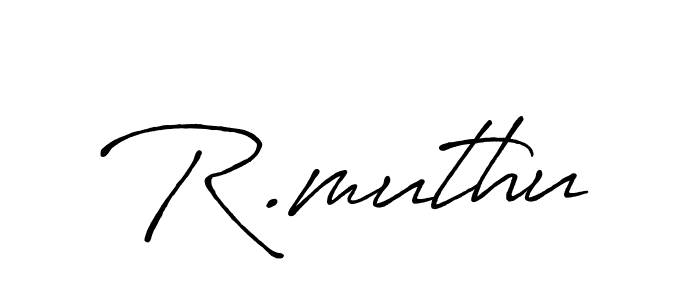 Make a beautiful signature design for name R.muthu. Use this online signature maker to create a handwritten signature for free. R.muthu signature style 7 images and pictures png