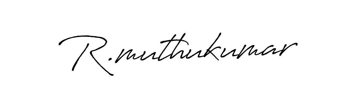 Use a signature maker to create a handwritten signature online. With this signature software, you can design (Antro_Vectra_Bolder) your own signature for name R.muthukumar. R.muthukumar signature style 7 images and pictures png