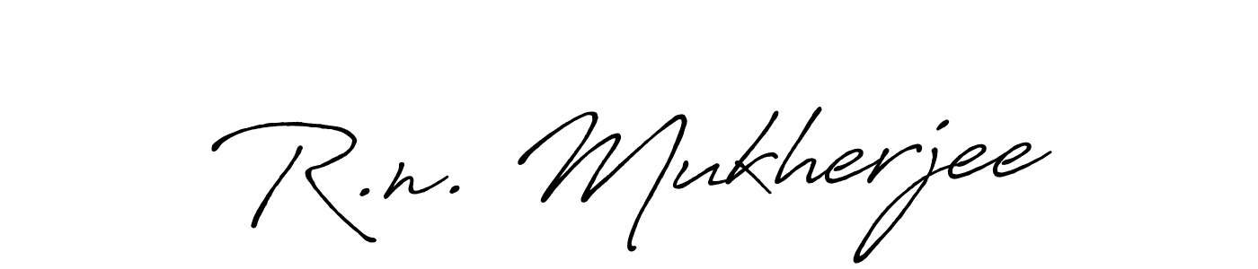 The best way (Antro_Vectra_Bolder) to make a short signature is to pick only two or three words in your name. The name R.n. Mukherjee include a total of six letters. For converting this name. R.n. Mukherjee signature style 7 images and pictures png