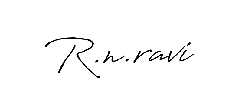 Create a beautiful signature design for name R.n.ravi. With this signature (Antro_Vectra_Bolder) fonts, you can make a handwritten signature for free. R.n.ravi signature style 7 images and pictures png