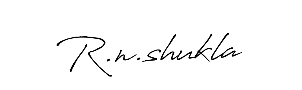 R.n.shukla stylish signature style. Best Handwritten Sign (Antro_Vectra_Bolder) for my name. Handwritten Signature Collection Ideas for my name R.n.shukla. R.n.shukla signature style 7 images and pictures png