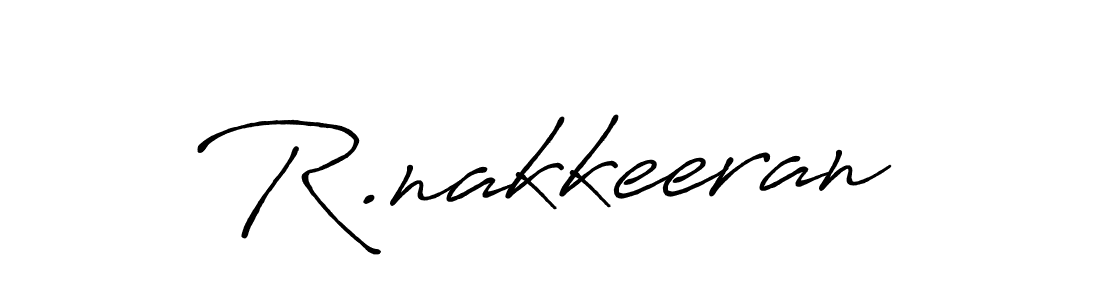 Make a beautiful signature design for name R.nakkeeran. With this signature (Antro_Vectra_Bolder) style, you can create a handwritten signature for free. R.nakkeeran signature style 7 images and pictures png