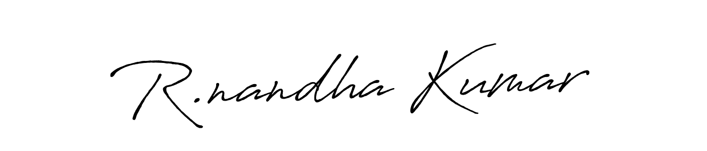 How to make R.nandha Kumar signature? Antro_Vectra_Bolder is a professional autograph style. Create handwritten signature for R.nandha Kumar name. R.nandha Kumar signature style 7 images and pictures png