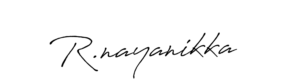 if you are searching for the best signature style for your name R.nayanikka. so please give up your signature search. here we have designed multiple signature styles  using Antro_Vectra_Bolder. R.nayanikka signature style 7 images and pictures png