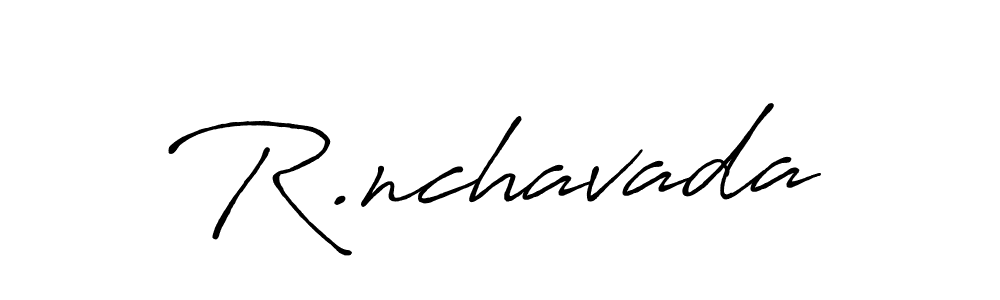 Create a beautiful signature design for name R.nchavada. With this signature (Antro_Vectra_Bolder) fonts, you can make a handwritten signature for free. R.nchavada signature style 7 images and pictures png