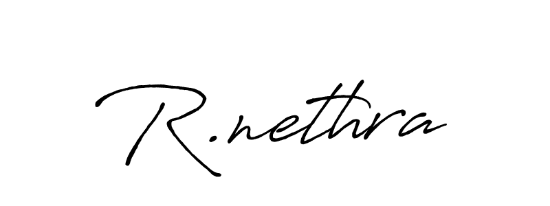 How to make R.nethra signature? Antro_Vectra_Bolder is a professional autograph style. Create handwritten signature for R.nethra name. R.nethra signature style 7 images and pictures png