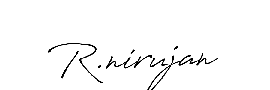 You should practise on your own different ways (Antro_Vectra_Bolder) to write your name (R.nirujan) in signature. don't let someone else do it for you. R.nirujan signature style 7 images and pictures png