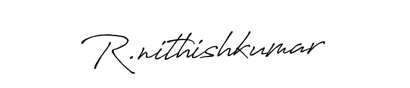 Make a beautiful signature design for name R.nithishkumar. Use this online signature maker to create a handwritten signature for free. R.nithishkumar signature style 7 images and pictures png