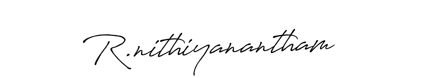 R.nithiyanantham stylish signature style. Best Handwritten Sign (Antro_Vectra_Bolder) for my name. Handwritten Signature Collection Ideas for my name R.nithiyanantham. R.nithiyanantham signature style 7 images and pictures png