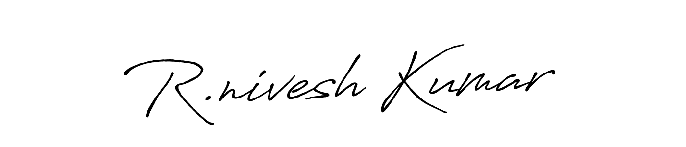 You can use this online signature creator to create a handwritten signature for the name R.nivesh Kumar. This is the best online autograph maker. R.nivesh Kumar signature style 7 images and pictures png