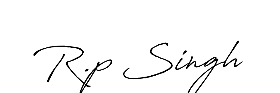 R.p Singh stylish signature style. Best Handwritten Sign (Antro_Vectra_Bolder) for my name. Handwritten Signature Collection Ideas for my name R.p Singh. R.p Singh signature style 7 images and pictures png