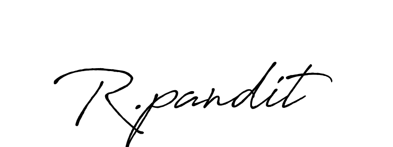 R.pandit stylish signature style. Best Handwritten Sign (Antro_Vectra_Bolder) for my name. Handwritten Signature Collection Ideas for my name R.pandit. R.pandit signature style 7 images and pictures png