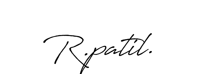 if you are searching for the best signature style for your name R.patil.. so please give up your signature search. here we have designed multiple signature styles  using Antro_Vectra_Bolder. R.patil. signature style 7 images and pictures png