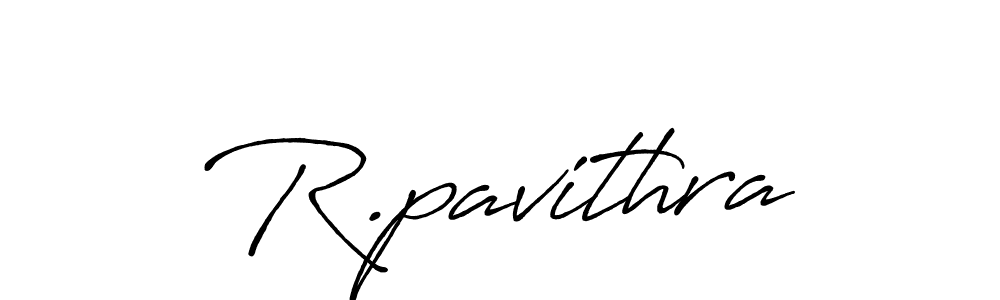 Use a signature maker to create a handwritten signature online. With this signature software, you can design (Antro_Vectra_Bolder) your own signature for name R.pavithra. R.pavithra signature style 7 images and pictures png