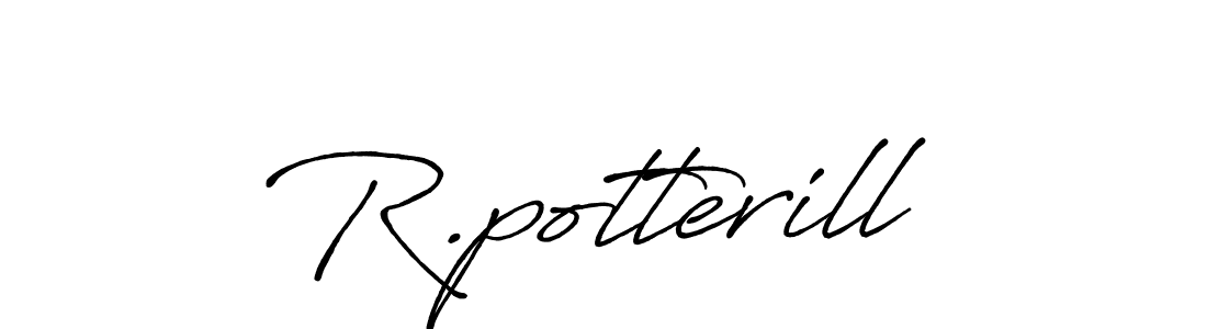 Make a beautiful signature design for name R.potterill. With this signature (Antro_Vectra_Bolder) style, you can create a handwritten signature for free. R.potterill signature style 7 images and pictures png