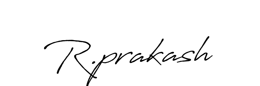 Make a beautiful signature design for name R.prakash. With this signature (Antro_Vectra_Bolder) style, you can create a handwritten signature for free. R.prakash signature style 7 images and pictures png