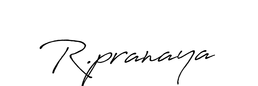 Also we have R.pranaya name is the best signature style. Create professional handwritten signature collection using Antro_Vectra_Bolder autograph style. R.pranaya signature style 7 images and pictures png