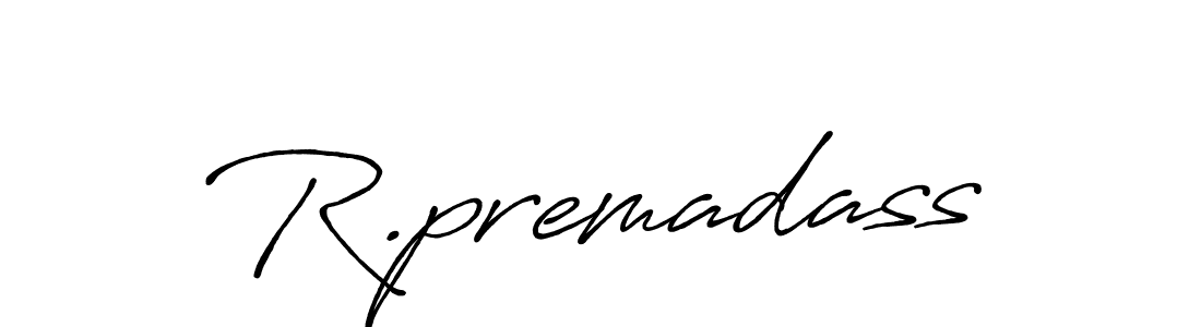 Create a beautiful signature design for name R.premadass. With this signature (Antro_Vectra_Bolder) fonts, you can make a handwritten signature for free. R.premadass signature style 7 images and pictures png